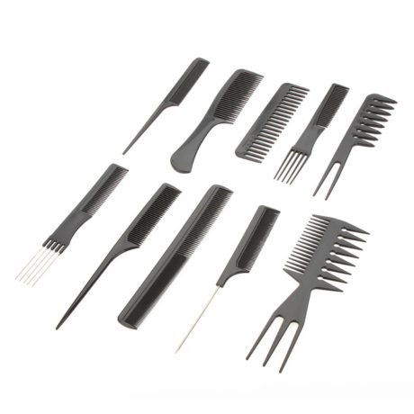 10pcs-Salon-Professional-Combs-Hairdressing-Hair-Styling-Tools-Plastic-Barbers-Set-Hair-accessories